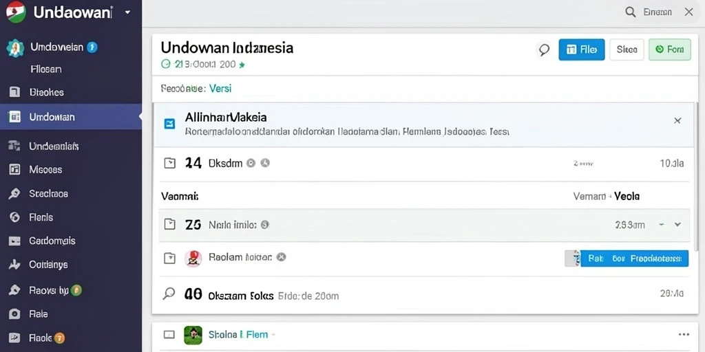 Tampilan antarmuka yang user-friendly dan warna yang cerah.