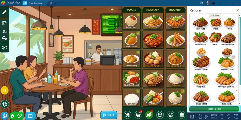 Tampak grafik yang menawan dalam game.