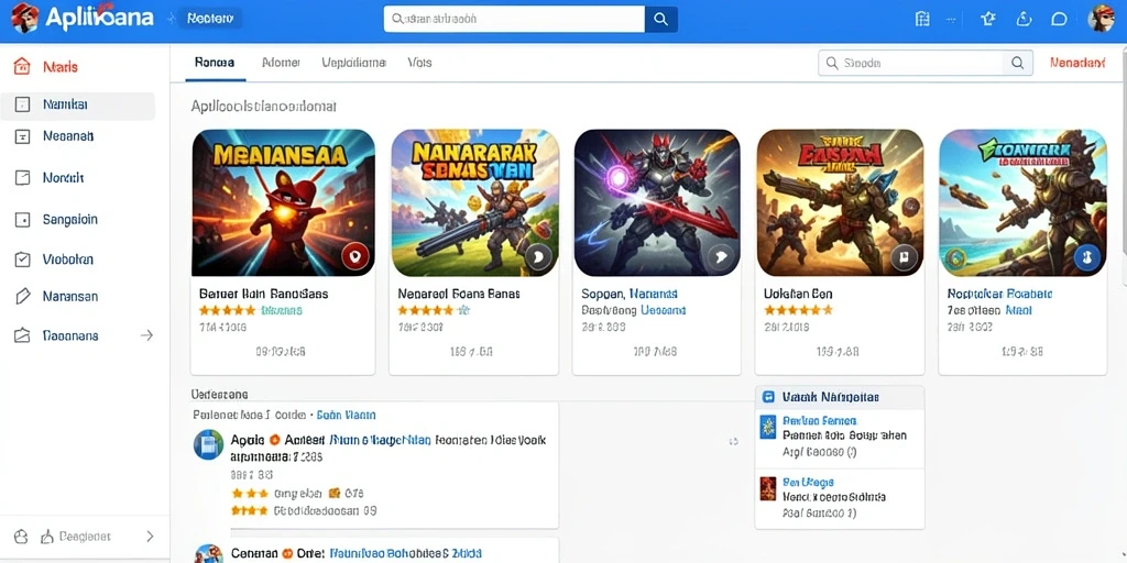 Screenshot menunjukkan tampilan menarik dari antarmuka permainan.